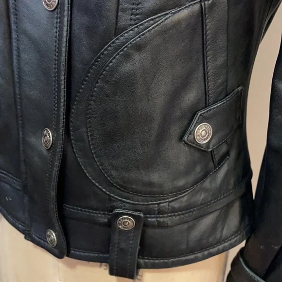 Be Forever U.G.I.Z. Black Leather Moto Jacket - Picture 11 of 15